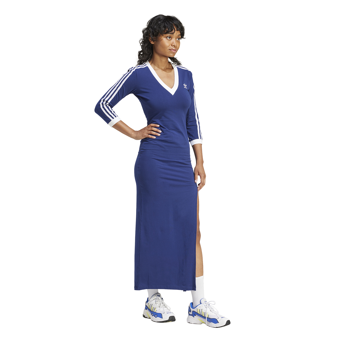Vestido adidas Adicolor Classics 3 Stripes Maxi Mujer,  image number null