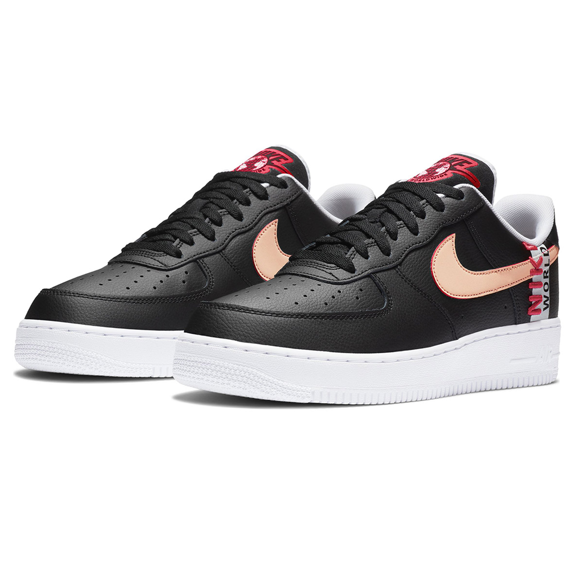 Zapatillas Nike Air Force 1 '07 Worldwide Black Crimson,  image number null